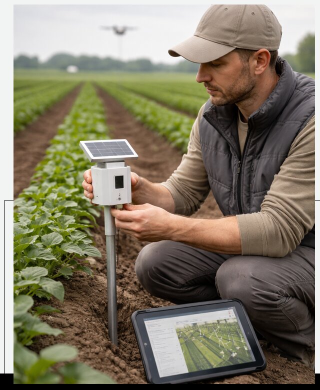 IoT мониторинг сельскохозяйственных полей и контроля в Электростали